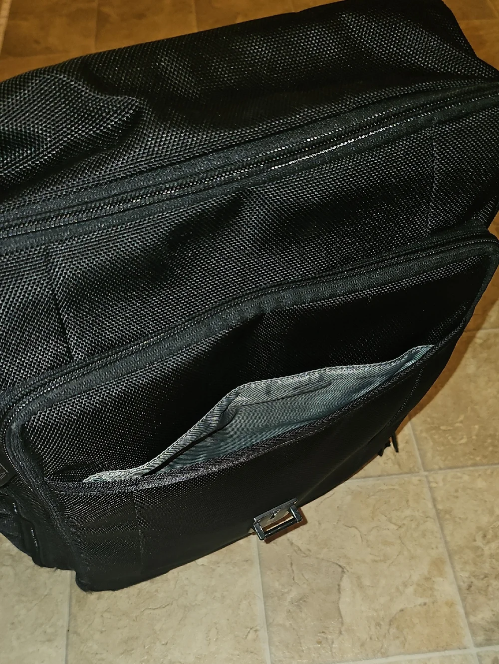 Tumi Black Men's Laptop Briefpack with Top Handle